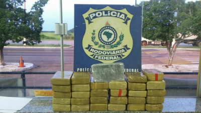  PRF apreende 30 quilos de cocaína em Miranda