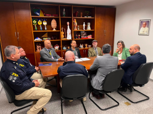 FenaPRF debate PEC da Segurança Pública e FUNPRF em reunião com a senadora Teresa Leitão