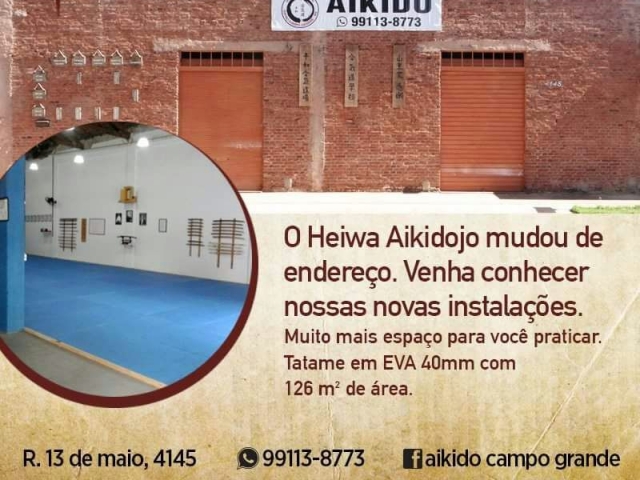 Academia de Aikido muda de endereço 